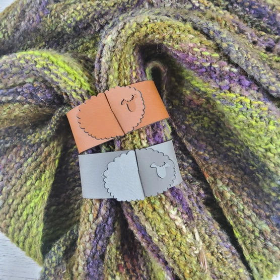 Sheep Shawl Cuff in Vegan Leather