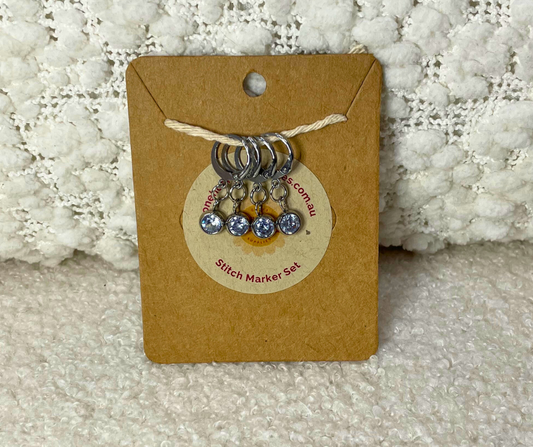 Shiny Shiny Stitch Markers, Set of 4