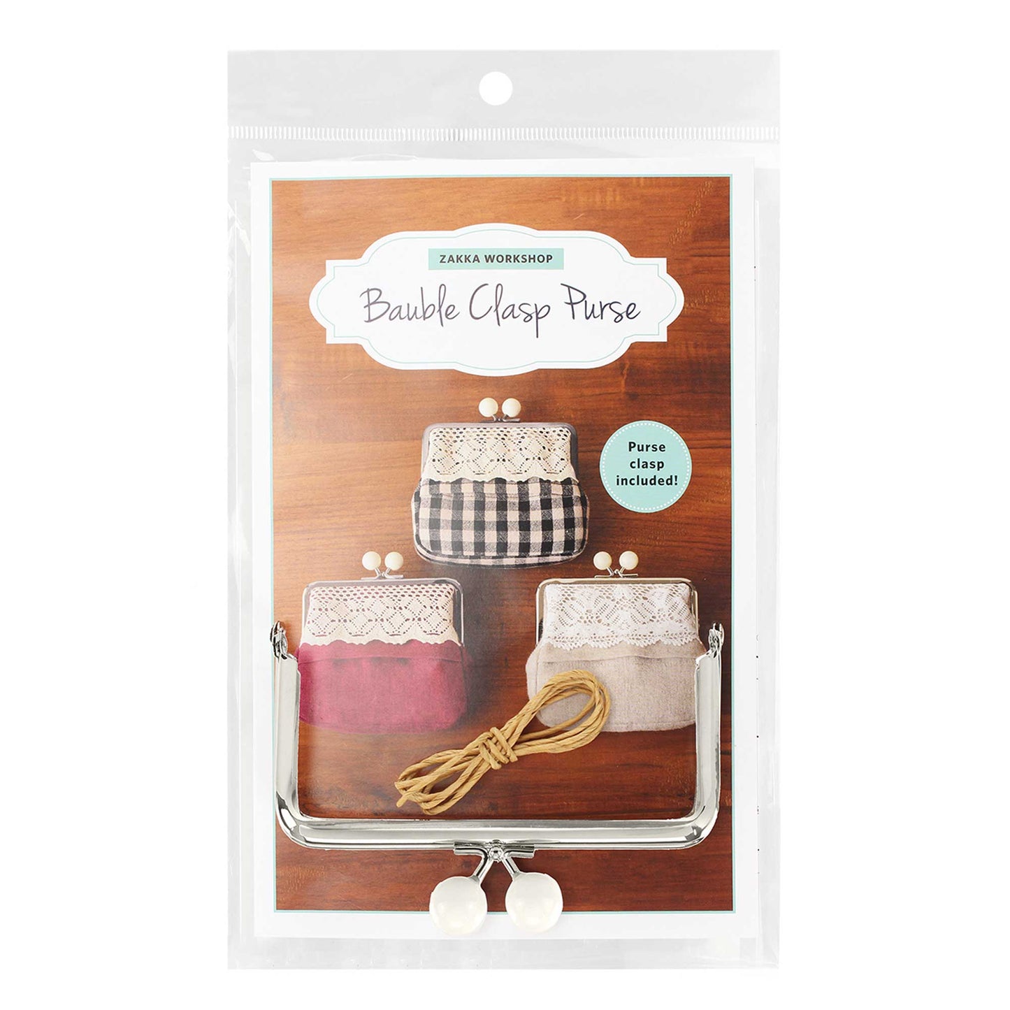 Bauble Clasp Purse Kit, 5.5 x 12cm